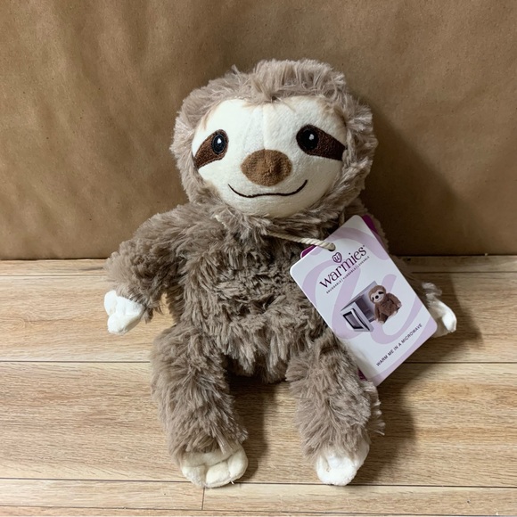 Other - New! Warmies Sloth Jr Plush Microwaveable Heat Pad Lavender Heating
